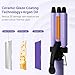 Mini Hair Crimper, janelove 1/2 Inch Beach Waves Curling Iron, Hair Waver for Short & Medium with 3 Ceramic Barrels, Home and Travel Friendly Crimper Hair Tool, Dual Voltage, 392℉ Fast Heating