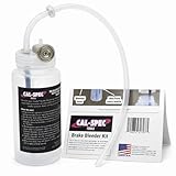Cal-Spec Tools Brake Bleeder Kit - One-Way Check Valve, Magnet Mount, 16oz Catch Bottle, 16” Hose