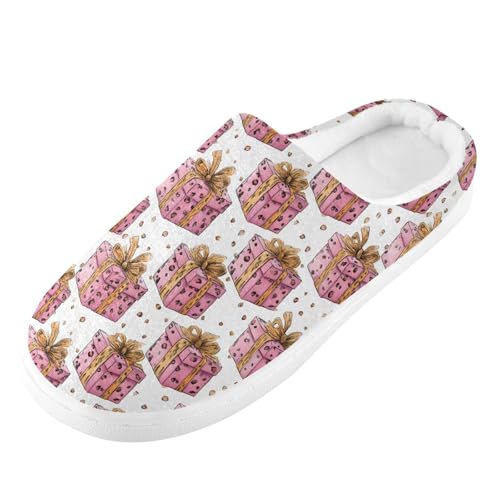 Fuzzy Memory Foam Slippers for Women/Men Leopard Print Gifts Pattern Fluffy Winter House Shoes Indoor and Outdoor