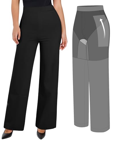 Popilush Trousers Pants for Women High Waisted Dress Pants Work