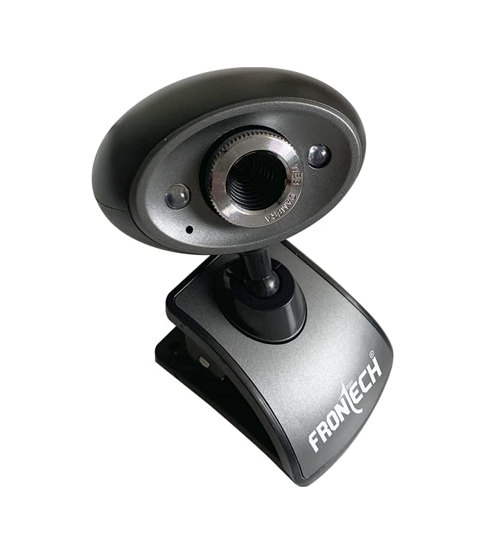 FRONTECH Digital Webcam with Built-in Mic & LED Lights, 35 FPS, Plug and Play USB Interface, Auto White Balance, for Video Calling, Live Streaming, Online Classes, Laptop/PC/TV (2254, Black) FRONTECH Digital Webcam with Built-in Mic & LED Lights, 35 FPS, Plug and Play USB Interface, Auto White Balance, for Video Calling, Live Streaming, Online Classes, Laptop/PC/TV (2254, Black)