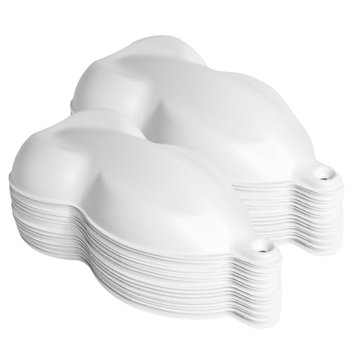 Speed Shapes (50) White Plastic Car Models for Auto Paint Display, Wrap and Tint Sample Display | Made in USA