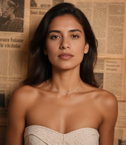 Dainty Tennis Necklaces for Women 14K Gold Plated Thin CZ Tennis Necklace Faux Diamond Tennis Chain Adjustable Tennis Choker Necklace for Women Necklace for Prom2