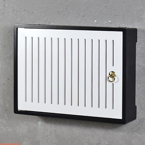 Boîtier routeur WiFi étagère murale bois dissimule décodeur modem 49cm