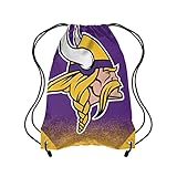 NFL Football Team Logo Drawstring Backpack Bag - Pick Team (Minnesota Vikings)