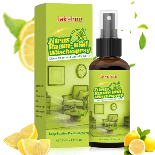 Ambientador de cítricos, 100 ml, espray aromático, mandarina, cítricos, neutralizador de olores, ambientador textil, aromaterapia, ambientador, ambientador para coche y WC
