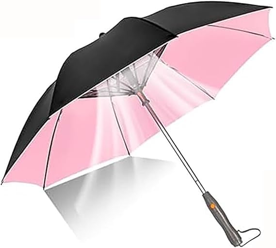 Przenośny akumulator parasol przeciwsłoneczny z wentylatorem i mgiełką do ochrony przed promieniowaniem UV