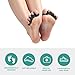 4 Pcs Silicone Toe Spacers – Yoga Toe Separators for Toe Straightening & Relaxation | Correct Overlapping Toes, Bunions, Hammer Toe | Toe Support toe separators for Women & Men (Black, 3.98)