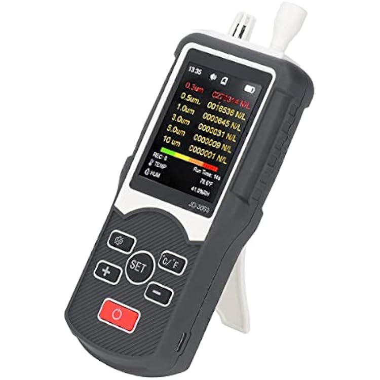 Air Quality Monitor, Air Quality Monitor Handheld Pollution Meter Dust Particle Counter Sensor Detector Tester for Indoor Meters
