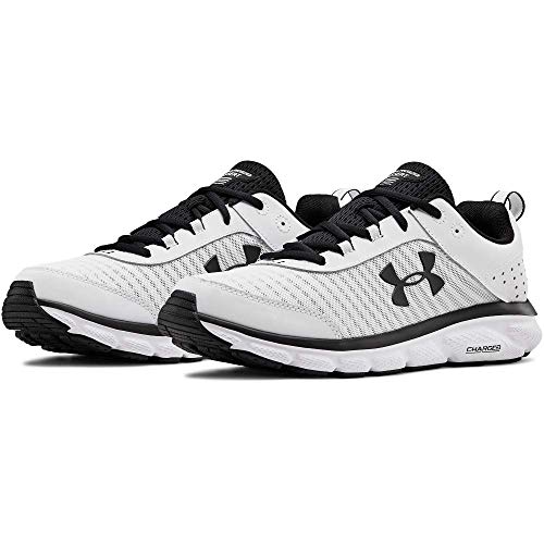 UNDER ARMOUR Men's Charged Assert 8 Running Shoe, White (102)/White, 11.5