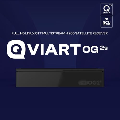 QVIART OG2S, Linux SAT-Receiver Full HD IPTV + DVB-S, FTA-Senderliste ASTRA 19.2/HOTBIRD 13 installiert. Internet-TV Stalker IP über Qviart TV, Xtream & M3U, Define OS E2 Multiroom, Anpassbar
