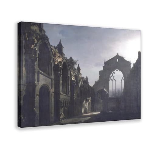 Cadre à suspendre The Ruins of Holyrood Chapel Daguerre toile haute qualité