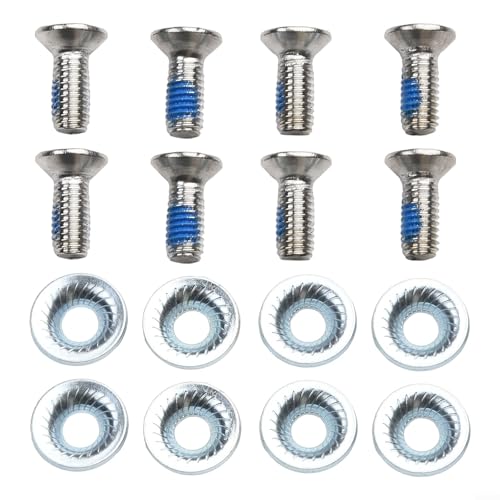 Juego completo de tornillos de fijación M6 y espaciadores para una solución eficaz de fijación de esquí