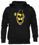 Imprimé en Europe Aktaul Sanglant d\'or Freddy FNAF Unisexe Noir Sweat À Capuche Homme Femme Manches Longues Taille XS Unisex Black Hoodie Long Sleeves XS