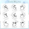 LIQALU Crochet Rings for Finger Crocheting Adjustable Crochet Tension Ring for Finger Crochet Finger Guard Ring Knitting Yarn Tension Ring for Women (9) #5