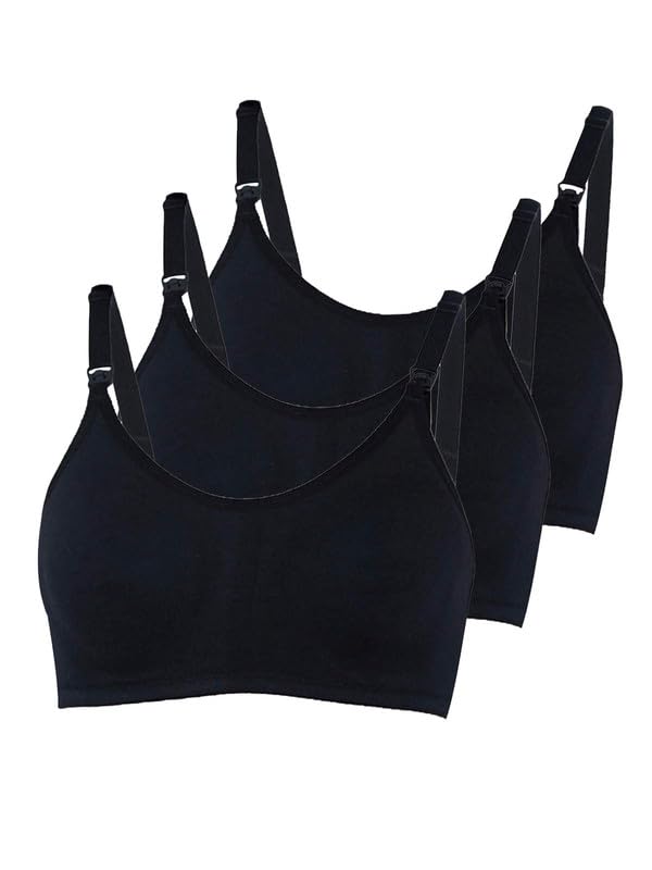Image of Inner Sense Organic Cotton Bamboo Nursing Bra for Women I Non Padded Feeding Bra with Keyhole Back Design I Wire Free Maternity Innerwear with Full Coverage