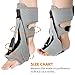 UYVEIS Adjustable Plantar Fasciitis Night Splints for Foot-Drop, Flat-Arch Relief Brace Night Splint for Plantar Fasciitis Women Men(Grey)