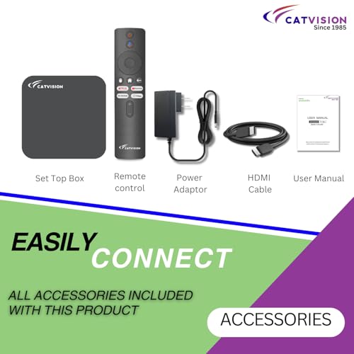 Image of Catvision high-Performance Android | Android v12 | 4GB RAM |32GB ROM | Dual Band Wi-Fi | Bluetooth Remote | BIS Approved
