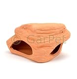 Aquarium Deko Keramik Felsen Höhle Ton Schwarz Terra