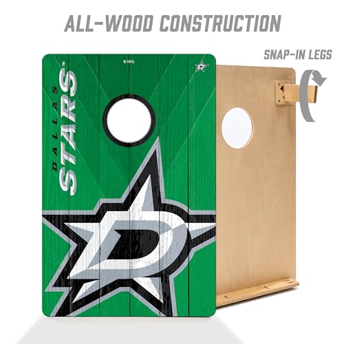YouTheFan NHL Dallas Stars 2’ x 3’ All Wood Cornhole - image 3