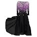 Damen Kleider Spitzenkleid Chiffon Cocktailkleid Festliches Ballkleid Brautjungfernkleider Für Hochzeit Midi Abendkleider