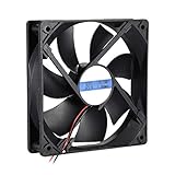uxcell Cooling Fan 120mm x 120mm x 25mm 12025MS DC 12V 0.3A Long Life Sleeve Bearings