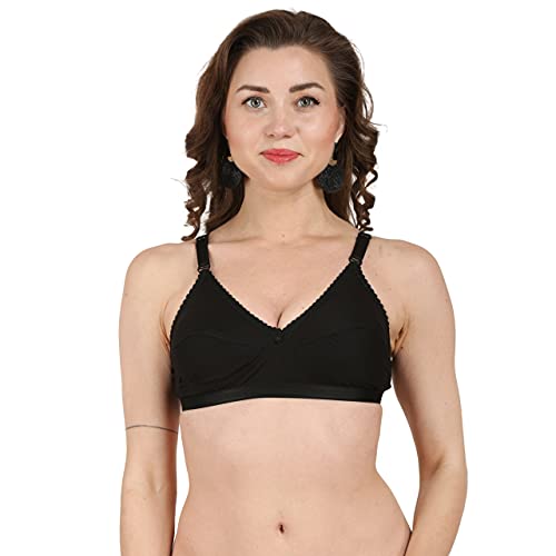 Image of Women's Cotton Non Padded Non-Wired Full Coverage Bra | Bra Combo Pack of 2 | IC Cotton Cup Bra
