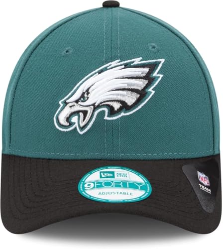 New Era NFL The League 9FORTY Adjustable Hat Cap One Size (US, Alpha, One Size, Philadelphia Eagles - Green/Black) - Image 2