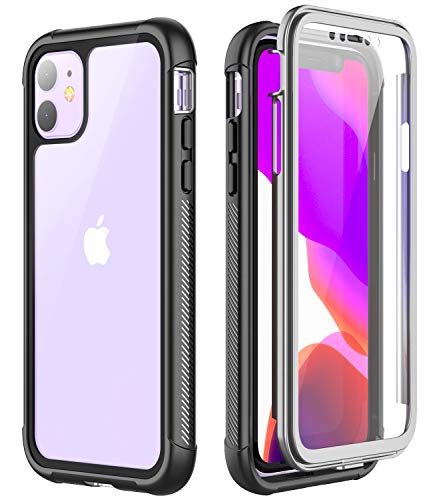 Comeproof iPhone 11 Case, Full Body with Built-in Screen Protector Slim Shock-Absorbing Dustproof Lightweight Clear Cases for iPhone 11 2019 (6.1 inch)