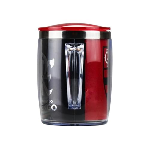 Caneca Térmica Com Tampa 2 Lado Vermelho E Preto Copo Time Torcedo 450ml - Flamengo