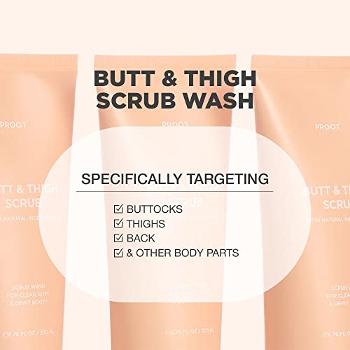 Butt Scrub Wash | Booty Scrub Body Exfoliator For Acne, Cellulite, Ingrown Hair, Bikini & Razor Bump | Exfoliating Body Scrub For Sensitive And All Skin Type | Body Scrub Exfoliator Formulated With Rosemary Extract, Centella Asiatica, And Other Natural Ingredients | Body Acne Wash For Body Acne, Ingrown Hair And Razor Bump | Butt Acne Scrub Wash | 6.8 Oz #TOP7