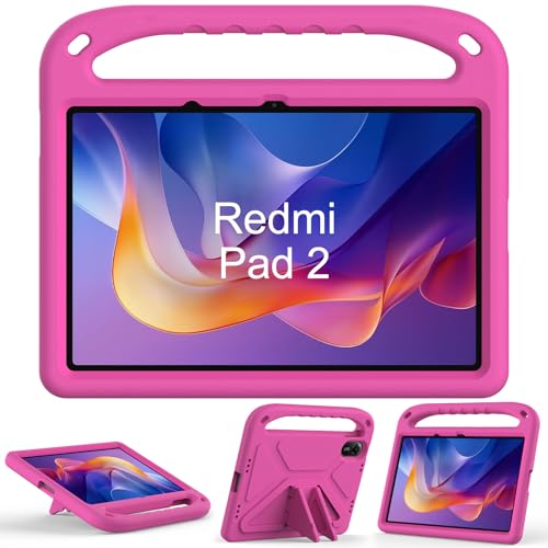 XunyLyee Funda Infantil para Xiaomi Redmi Pad 2 2025 (11 Pulgadas), Rose