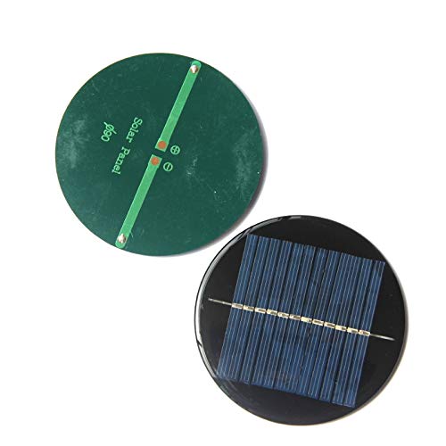 NUZAMAS 6er-Set 6V 90mm Micro Mini Solarpanel-Zellen für Solarenergie, Heimwerkerhaus, Gartenlicht, Wissenschaftsprojekte - Spielzeug - Batterieladegerät