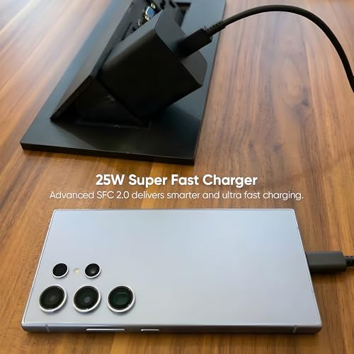 Image of KARWAN 25W Super Fast Charger [2Yrs Warranty] SFC 2.0 Adapter Compatible with Samsung Galaxy S /A /M /F /Z Series,S26 /S25 /S24 /S23 /S22 /S21 /Fe /Plus /Edge /Ultra /Flip /Fold & More,25W BIS Certified Wall Charger