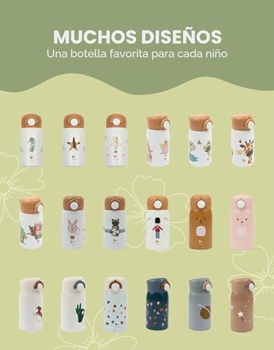 Miniatura 8 de Fabelab Cantimplora Para Niños De 320 Ml Botellas Infantiles Con Diseño De Planeta Botella De Acero Inoxidable Sin Bpa Botella Escolar A Prueba De Fugas Botella De Agua Para Niños