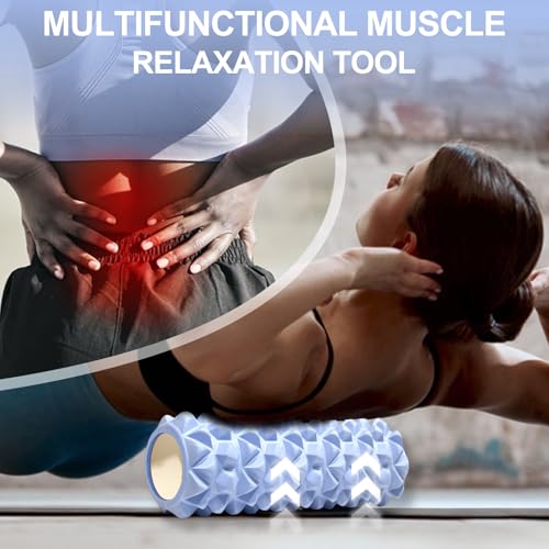 Fasciarol met 3D-textuurmassage blauw - Afbeelding 4