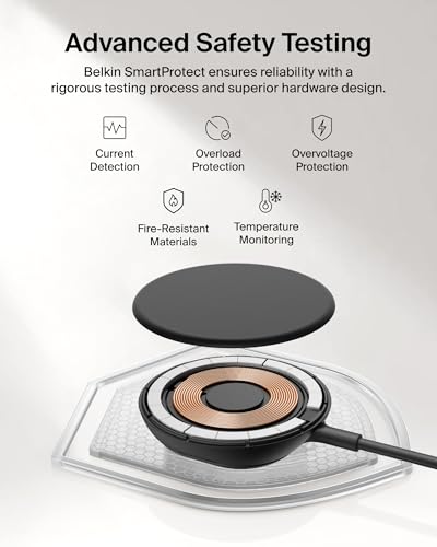 Belkin Qi2 25W Magnetic Wireless Charging Pad, Fast Charging, No Adapter - image 7