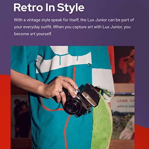 Godox Lux Junior Retro Camera Flash For Canon Sony Nikon Fujifilm Olympus Camera Flash Speedlight Speedlite,Gn12 6000K±200K Cct,Auto & Manual Flash 1/1-1/64 Flash Power,For Digital Camera Film Camera #TOP6