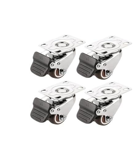 Roue universelle silencieuse 1.5 pouces lot de 4 roulettes de meuble