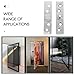 Yardwe 2pcs Small Stainless Metal Rotatable Pivot Hinges for Hidden Cabinet and Door Pivot Hardware Offset Concealed Door for Industrial and Residential Use