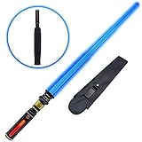 Kogibe Light Up Saber for Kids, Blue Lightsabers with FX Sound, Expandable Light Swords Set for Galaxy War Fighter Warriors, Halloween Dress Up Parties, Christmas Birthday Present