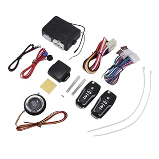 Gonetre Keyless Entry Car Alarm System Remote Engine Starter Push to Start Ignition Kit Universal for DC 12V Trucks SUVs ATVs Vehicle