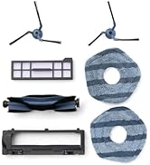 Replacement Parts Kit for eufy X10 Pro Omni Robot Vacuum, Roller Brush with Bristles and Rubber, ...