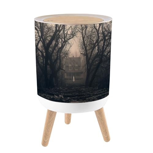 Caneca con tapa escena casa encantada 7L