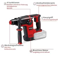 Einhell Professional Akku-Bohrhammer TP-HD 18/26 Li BL Power X-Change (18 V, Brushless, 2,6 J, SDS-plus, 26 mm Bohrleistung in Beton, 4 Funktionen, inkl. 4,0 Ah Akku, Koffer) – Ansicht 3