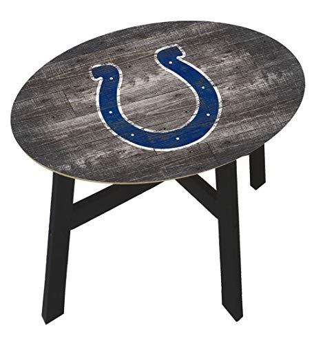 Fan Creations Indianapolis Colts Distressed Wood Side Table
