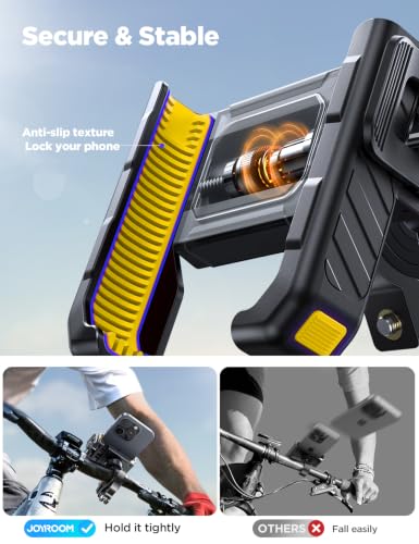 Image of JOYROOM Motorcycle Bike Phone Mount, Camera Friendly Bike Phone Holder