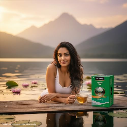 Image of TE-A-ME Green Tea - 100 Bags - Env (Pack of 2) | Green Tea 200 Teabags