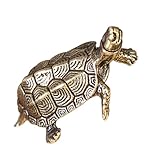 ✅✅Kann auch eine Geschenkwahl für Menschen sein, die gerne Tee trinken. Sie werden dieses Teehaustier mögen. Die Schildkrötenstatue aus Messing kann in Ihrem Garten platziert werden und ist ein Symbol für Gesundheit und Langlebigkeit.