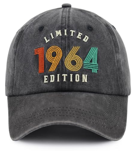 62th Birthday Gifts for Men Women Limited 1964 Edition Hat Fathers Mothers Birthday Gifts for Dad Mom Grandpa Vintage 62 Year Old Baseball Cap
